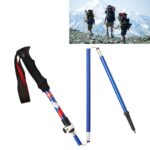 Bastones de trekking de aleación de aluminio plegables portátiles de 5 nodos, longitud plegable: 35 cm, Folding Length : 35CM (Blue)