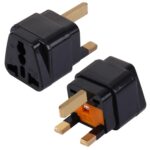 WD-7S Enchufe universal portátil al convertidor de viaje del enchufe del adaptador de enchufe del Reino Unido con fusible