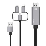 Onten OTN-7537A 3 en 1 1080P Cable adaptador de reproductor de pantalla HD móvil, OTN-7537A