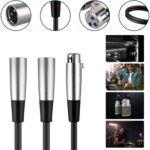 30cm Metal Head 3 Pin XLR CANNON 1 hembra a 2 macho Cable adaptador de conector de audio para micrófono / equipo de audio - Imagen 4