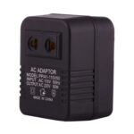 Adaptador de zócalo de alimentación de CA de 110 V a 220V 50W, UE / EE. UU. Enchufe el enchufe (negro)