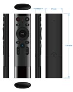 Q5 2.4G RF 3D Cepillado Moda Somatosensorial Universal Air Mouse Control Remoto - Imagen 4