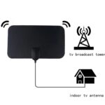 AN-1001 Antena HDTV interior de 5dBi/25dBi con adhesivo de doble cara, VHF170-230/UHF470-862MHz, AN-1001 - Imagen 3