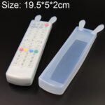 5 PCS Rabbit Design Aire acondicionado largo / TV / Smart TV Box Control remoto Cubierta protectora de silicona a prueba de polvo impermeable, Tamaño: 19.5 * 5 * 2cm