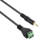 Terminales enchufables de 3,5 mm macho a 2 pines Conector sin soldadura Cable adaptador de conexión sin soldadura, Longitud: 30 cm - Imagen 4