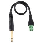 Terminales enchufables macho de 6,35 mm a 2 pines Conector sin soldadura Cable adaptador de conexión sin soldadura, Longitud: 30 cm - Imagen 3