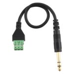 Terminales enchufables macho de 6,35 mm a 3 pines Conector sin soldadura Cable adaptador de conexión sin soldadura, Longitud: 30 cm - Imagen 3