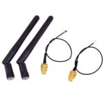 Antena plegable 2.4G con señal IPX Antenas duales de 5dBi