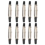 10 pares de enchufe XLR de 3 pines macho + hembra Jack conector de enchufe de micrófono