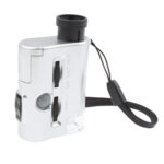 Microscopio de bolsillo 30X-60X con 2 luces LED / luz detectora de dinero - Imagen 4