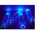 Lámpara de decoración de tablero LED de luz azul de iluminación de automóvil 4X - Imagen 4