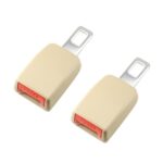 Hebilla de extensión universal para cinturón de seguridad de coche de 2 piezas, (Khaki)