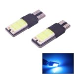 2 PCS T10 3W 160-180LM 2 LED Azul Hielo COB LED Decodificar Lámpara de Luces de Despacho de Auto, DC12V, 2 LED COB LEDs
