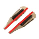 Tablero de lluvia de protección Flexible, ceja de lluvia con aparato de guía de viento para espejos retrovisores de coche, 2 uds., Flexible Shielding Rain Board