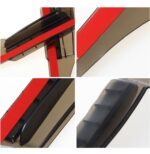 Tablero de lluvia de protección Flexible, ceja de lluvia con aparato de guía de viento para espejos retrovisores de coche, 2 uds., Flexible Shielding Rain Board - Imagen 2