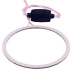 80mm 5W 180LM Angel Eyes Círculos Luces LED COB para faros de coche para vehículos, DC 12-24V, 80mm Green Light - Imagen 2