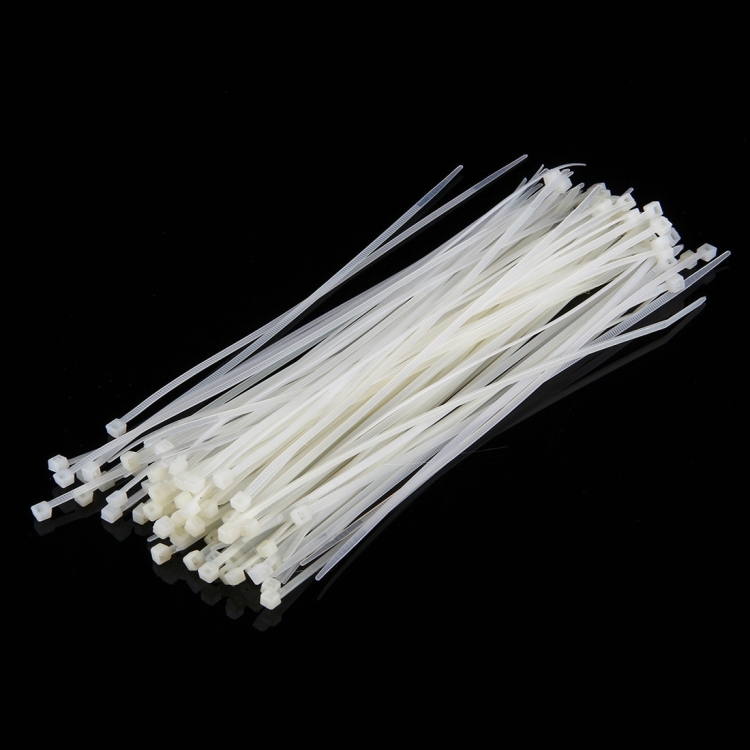 S-CMS-1901W.jpg 500 bridas de nailon autoblocantes para cables de 3 x 150 mm, 3mm x 150mm Black, 3mm x 150mm White - Imagen 1