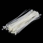 500 bridas de nailon autoblocantes para cables de 3 x 150 mm, 3mm x 150mm Black, 3mm x 150mm White - Imagen 2