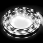 5 PCS 1.7W 60 LED 3528 SMD Luz de tira de coche flexible impermeable, DC 12V, Longitud: 1m, White Light
