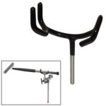 Soporte de poste de audio de metal con soporte en C para micrófono