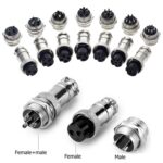 Conector de zócalo de enchufe de aviación GX16 de DIY 16mm (5 piezas en un paquete, el precio es para 5 PCS) (Plata) - Imagen 4