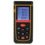 Medidor de distancia láser portátil RZ-A80 con LCD de 1,9 pulgadas y 80 m con nivel de burbuja
