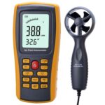 BENETECH GM8902 Pantalla LCD de 2,6 pulgadas Medidor de velocidad del viento digital Anemómetro (Amarillo)