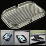 Almohadilla/soporte de gel de silicona adhesivo mágico antideslizante para salpicadero de coche para iPhone 5 y 5S/iPhone 4 y 4S, For iPhone, Galaxy, Sony, Lenovo, HTC, Huawei, and other Smartphones(Transparent)
