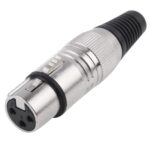 Adaptador de conector de micrófono de enchufe hembra XLR de 3 pines