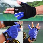 1 par de guantes de pesca antideslizantes, transpirables y expuestos con 3 dedos - Imagen 4