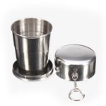 Tamaño de la taza exterior retráctil de acero inoxidable: 50 x 50 x20 mm (pequeño)