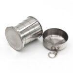 Tamaño de la taza exterior retráctil de acero inoxidable: 50 x 50 x20 mm (pequeño) - Imagen 3