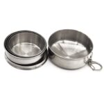 Tamaño de la taza exterior retráctil de acero inoxidable: 50 x 50 x20 mm (pequeño) - Imagen 4