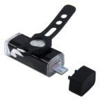 MC-QD001 Luz LED de aluminio brillante recargable por USB de 180 lúmenes con soporte para manillar - Imagen 3