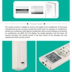 Control remoto universal de aire acondicionado Chunghop (K-9099E) - Imagen 4