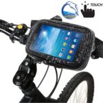 Soporte de montaje para manillar de bicicleta Impermeable / A prueba de arena / A prueba de nieve / A prueba de suciedad Bolsa táctil con cremallera, Adecuado para Galaxy Note III / N9000 y Mega 6.3 / i9200 (Negro) - Imagen 2