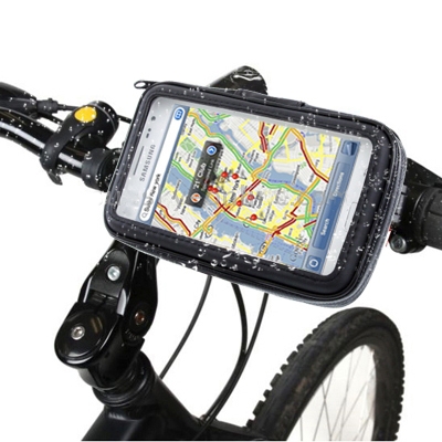 S-SCS-2503.jpg Soporte para bicicleta y carcasa táctil impermeable para Galaxy Note / i9220 / N7000, Note II / N7100, Note III / N9000 (negro) - Imagen 1
