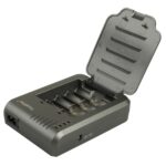 TR-003P4 TrustFire 1x4 Cargador de batería de iones de litio cilíndrico universal para 10430/10440/14500/16340/17670/18500