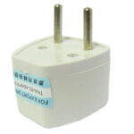 Adaptador de enchufe, adaptador de corriente de viaje con enchufe europeo (blanco) - Imagen 2