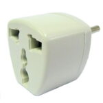 Adaptador de enchufe, adaptador de corriente de viaje con enchufe europeo (blanco) - Imagen 3
