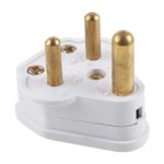 Adaptador de corriente para viaje con enchufe de alimentación, enchufe británico (blanco) - Imagen 3