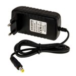 Enchufe de la UE AC 100-240V a DC 24V 1.5A Adaptador de corriente, puntas: 5,5 x 2,1 mm, longitud del cable: aproximadamente 1,2 m (negro) - Imagen 2