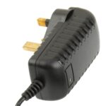 Enchufe británico de alta calidad AC 100-240V a DC 9V 2A Adaptador de corriente, puntas: 5,5 x 2,1 mm, longitud del cable: 1 m - Imagen 3