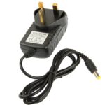 Enchufe británico de alta calidad AC 100-240V a DC 9V 2A Adaptador de corriente, puntas: 5,5 x 2,1 mm, longitud del cable: 1 m - Imagen 4