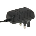 Enchufe del Reino Unido AC 100-240V a DC 12V 1A Adaptador de corriente, puntas: 5,5 x 2,1 mm, longitud del cable: aproximadamente 90 cm (negro) - Imagen 4