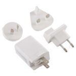 Adaptador de corriente 5 en 1 18W Adaptador de enchufe Convertible US + UK + EU + AU Plug