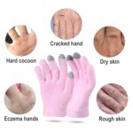 2 PCS Guantes de pantalla táctil de hilo de plumas para guantes de mano al aire libre (rosa) - Imagen 3
