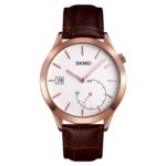 SKMEI 1581 Moda creativa Hombres Reloj Simple Casual Deportes al aire libre Impermeable Reloj de cuarzo de dos pines