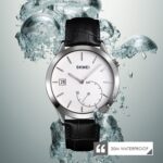 SKMEI 1581 Moda creativa Hombres Reloj Simple Casual Deportes al aire libre Impermeable Reloj de cuarzo de dos pines - Imagen 3