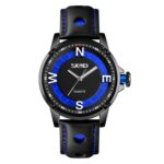 SKMEI 9211 Moda Deportes Estéreo Dial Puntero luminoso Reloj creativo Tendencia de negocios Hombres Reloj de cuarzo